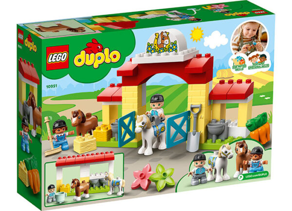 10951-LEGO-DUPLO-2 LEGO DUPLO - Grajdul cailor si al poneilor 10951, 65 piese