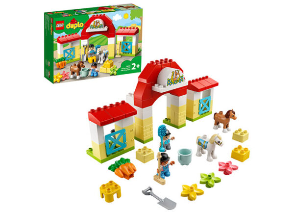 10951-LEGO-DUPLO LEGO DUPLO - Grajdul cailor si al poneilor 10951, 65 piese