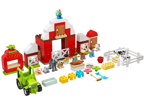 LEGO DUPLO - Hambar, tractor si animale de la ferma 10952, 97 piese