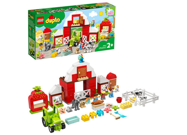 LEGO DUPLO - Hambar, tractor si animale de la ferma 10952, 97 piese