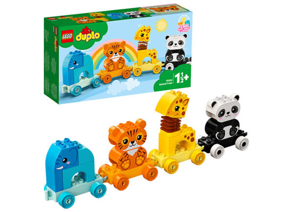 LEGO DUPLO - Trenul animalelor 10955, 15 piese