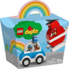 10957-LEGO-DUPLO-4 LEGO DUPLO - Elicopter de pompieri si masina de politie 10957, 14 piese