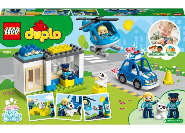 LEGO DUPLO - Sectie de politie si elicopter 10959, 40 piese