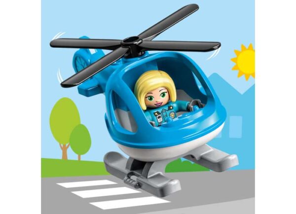 LEGO DUPLO - Sectie de politie si elicopter 10959, 40 piese