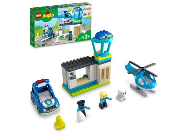 LEGO DUPLO - Sectie de politie si elicopter 10959, 40 piese