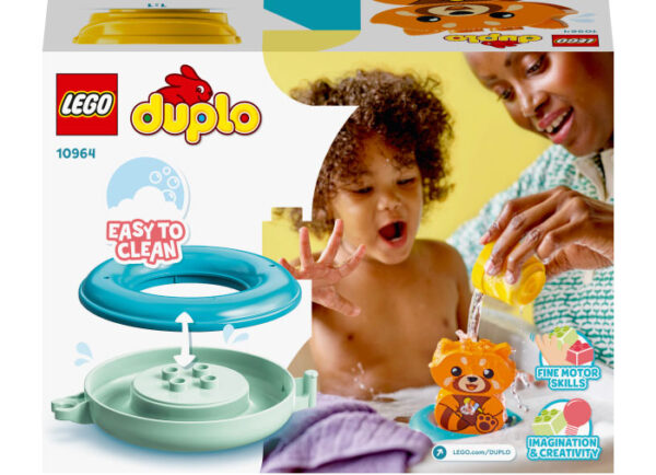 LEGO DUPLO - Panda Rosu Plutitor 10964, 5 piese