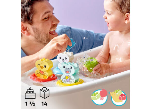 10965-lego-duplo-3 LEGO DUPLO - Tren cu Animale Plutitor 10965, 14 piese