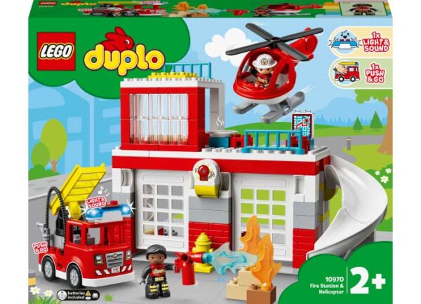 10970-lego-duplo-1 LEGO DUPLO - Statie de Pompieri si elicopter 10970, 117 piese