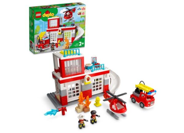 10970-lego-duplo LEGO DUPLO - Statie de Pompieri si elicopter 10970, 117 piese