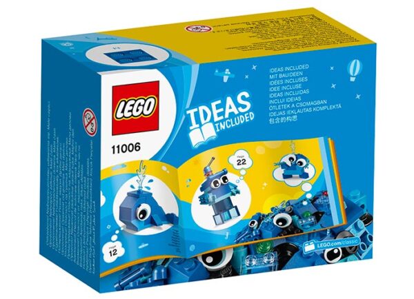 LEGO Classic - Caramizi creative albastre 11006, 52 piese