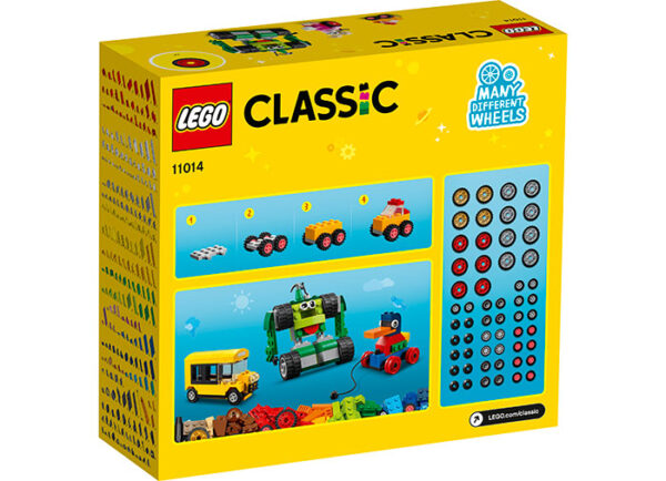 LEGO Classic - Caramizi si roti 11014, 653 piese