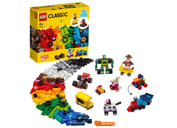 LEGO Classic - Caramizi si roti 11014, 653 piese