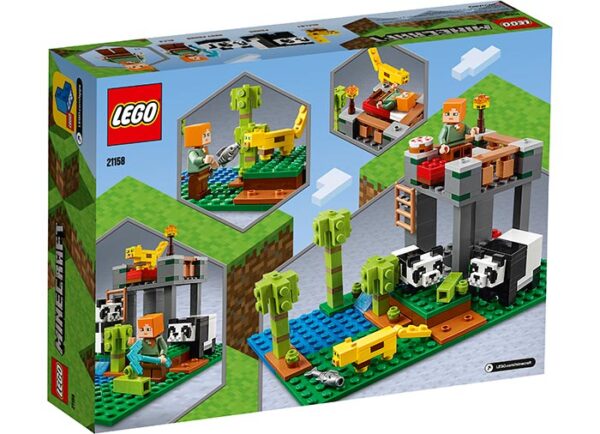 LEGO Minecraft - Cresa ursilor panda 21158, 204 piese