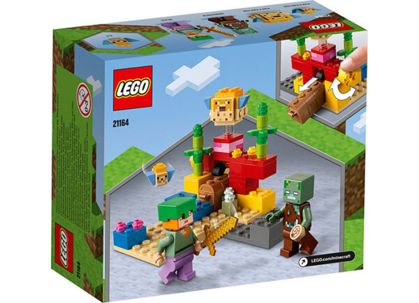 LEGO Minecraft - Reciful de corali 21164, 92 piese