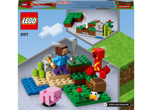 21177-lego-minecraft-2 LEGO Minecraft - Ambuscada Creeper-ului 21177, 72 piese