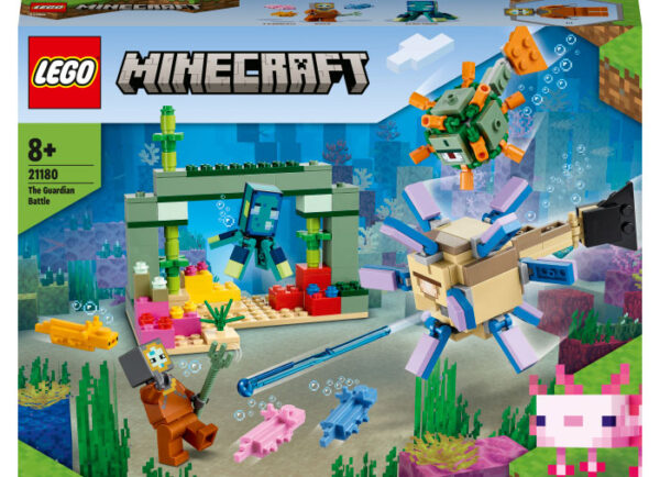21180-lego-minecraft-1 LEGO Minecraft - Duelul cu Gardianul 21180, 255 piese