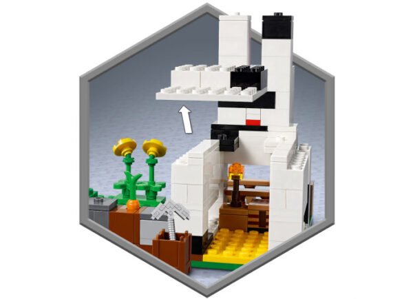 LEGO Minecraft - Ferma cu iepuri 21181, 340 piese