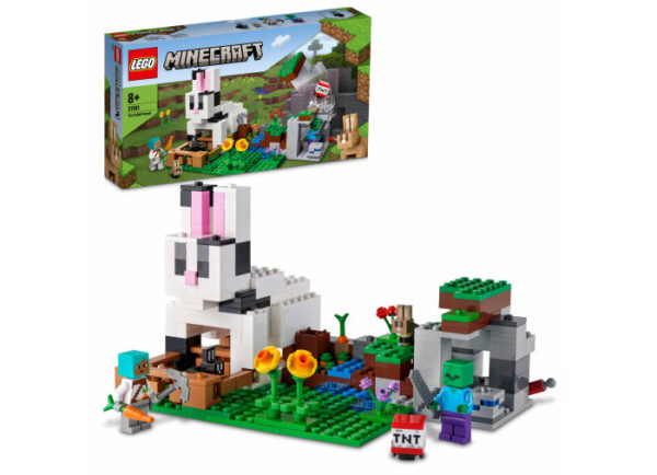 LEGO Minecraft - Ferma cu iepuri 21181, 340 piese