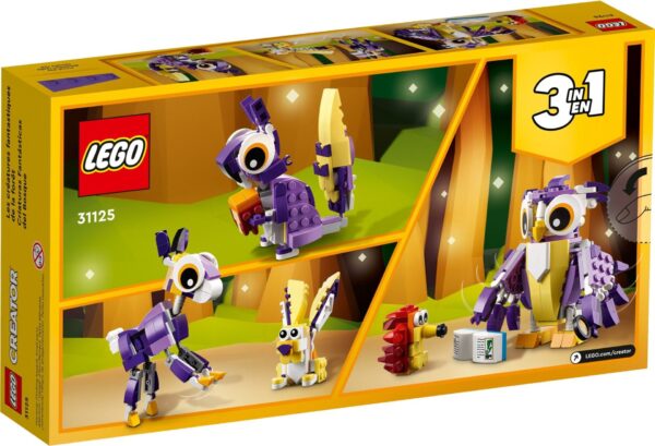 LEGO® Creator 3 in 1 - Creaturi fantastice din padure 31125, 175 piese