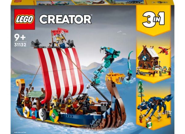 LEGO Creator - Corabia Vikingilor si Sarpele Midgard-ului 31132, 1192 piese