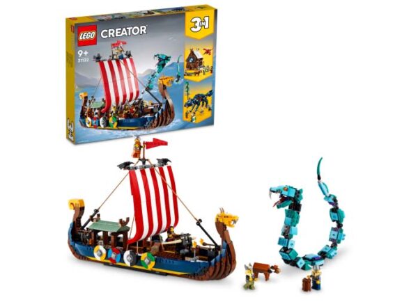 LEGO Creator - Corabia Vikingilor si Sarpele Midgard-ului 31132, 1192 piese