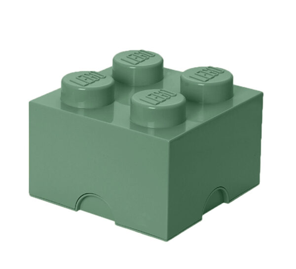 Cutii depozitare - Cutie depozitare LEGO 2X2 verde nisip 40031747, 0 piese