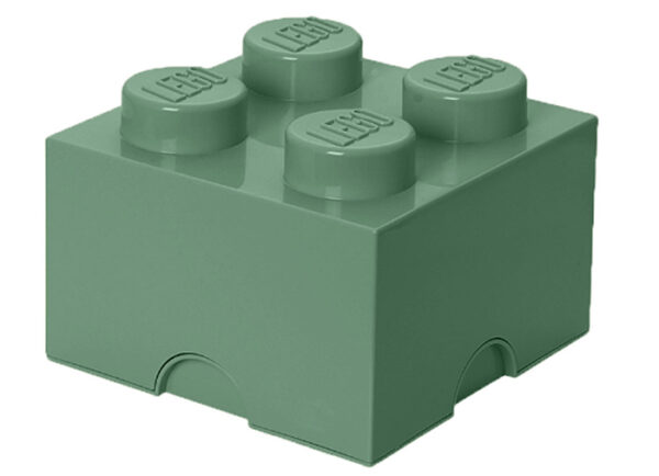 Cutii depozitare - Cutie depozitare LEGO 2X2 verde nisip 40031747, 0 piese