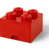 Cutii depozitare - Cutie depozitare LEGO 2x2 cu sertar, rosu 40051730, 0 piese