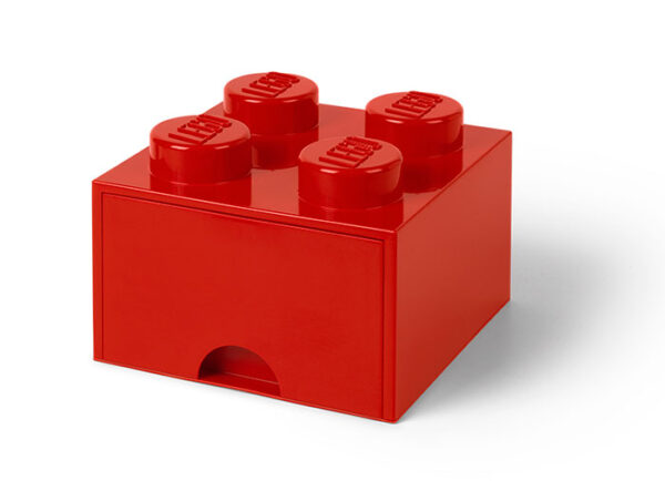Cutii depozitare - Cutie depozitare LEGO 2x2 cu sertar, rosu 40051730, 0 piese