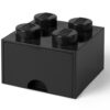 Cutii depozitare - Cutie depozitare LEGO 2x2 cu sertar, negru 40051733, 0 piese