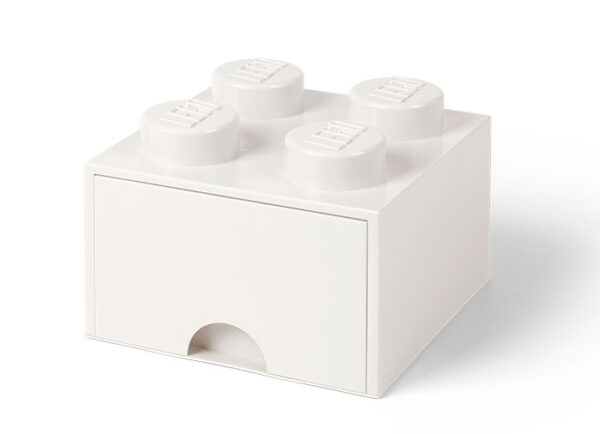 Cutii depozitare - Cutie depozitare LEGO 2x2 cu sertar, alb 40051735, 0 piese