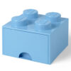 Cutii depozitare - Cutie depozitare LEGO 2x2 cu sertar, albastru deschis 40051736, 0 piese