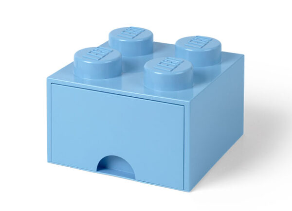 Cutii depozitare - Cutie depozitare LEGO 2x2 cu sertar, albastru deschis 40051736, 0 piese