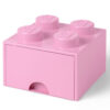 40051738 Cutii depozitare - Cutie depozitare LEGO 2x2 cu sertar, roz 40051738, 0 piese