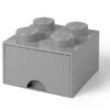 40051740 Cutii depozitare - Cutie depozitare LEGO 2x2 cu sertar, gri 40051740, 0 piese