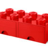 Cutii depozitare - Cutie depozitare LEGO 2x4 cu sertare, rosu 40061730, 0 piese