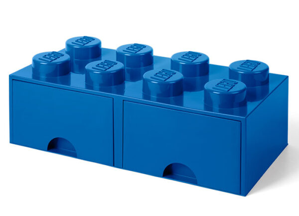 Cutii depozitare - Cutie depozitare LEGO 2x4 cu sertare, albastru 40061731, 0 piese