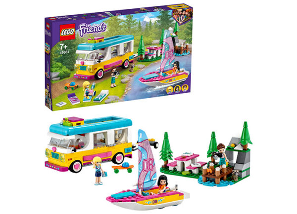 LEGO Friends - Rulota de camping si barca 41681, 487 piese
