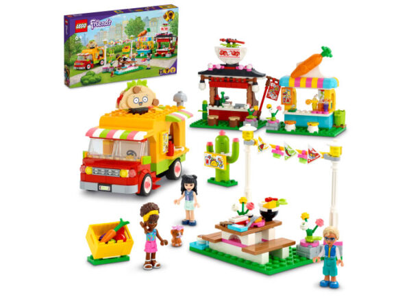 41701-lego-friends LEGO Friends - Piata de Street Food 41701, 592 piese