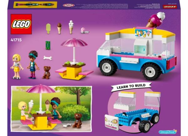 LEGO Friends - Furgoneta cu inghetata 41715, 84 piese