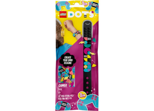 LEGO DOTS - Bratara cu accesorii - Jocuri video 41943, 37 piese