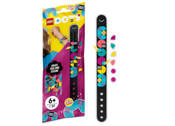 LEGO DOTS - Bratara cu accesorii - Jocuri video 41943, 37 piese