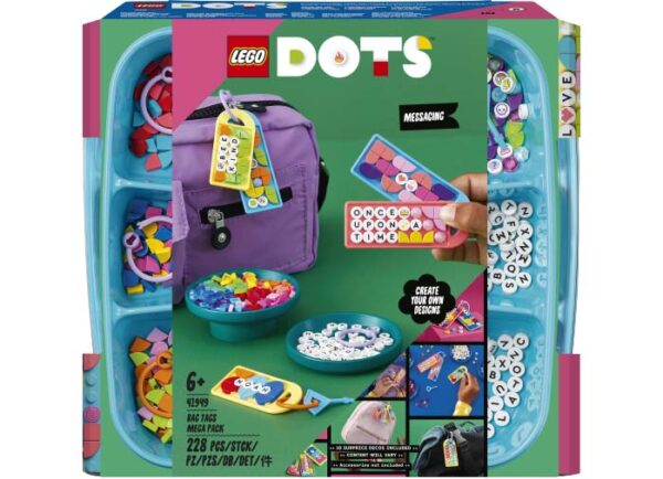 LEGO DOTS - Mega Pachet de Brelocuri 41949, 228 piese