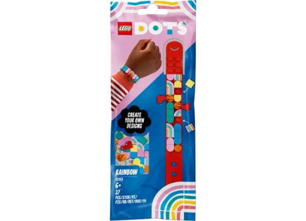 LEGO DOTS - Bratara curcubeu cu accesorii 41953, 37 piese