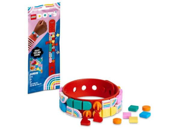 LEGO DOTS - Bratara curcubeu cu accesorii 41953, 37 piese