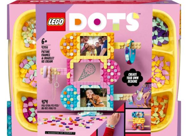41956-lego-dots-1 LEGO DOTS - Rama inghetata si bratara 41956, 474 piese