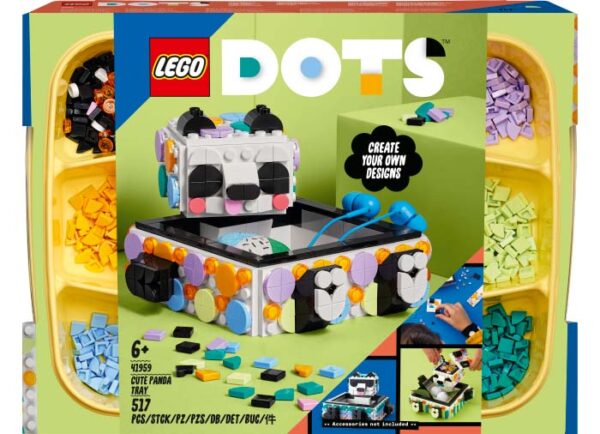 LEGO DOTS - Tavita cu urs panda 41959, 517 piese