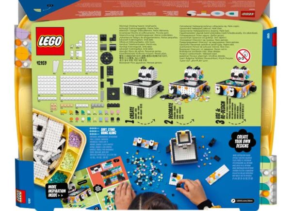 LEGO DOTS - Tavita cu urs panda 41959, 517 piese