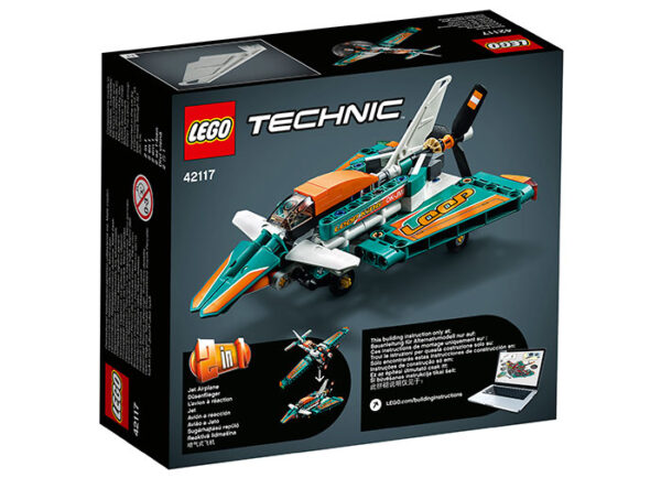 LEGO Technic - Avion de curse 42117, 154 piese