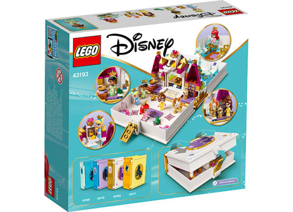 LEGO Disney - Aventurile lui Ariel, Belle, Cenusareasa si Tiana 43193, 130 piese